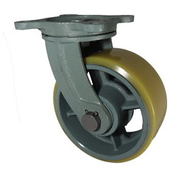 Free Wheels with Heavy-Duty Urethane Foam Wheels (UHB-g Type) - FCD Ductile Fitting UHB-G180X50