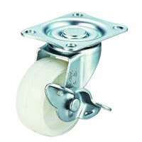 LG-S Model Swivel Wheel Plate Type (With Stopper) LG-50RS