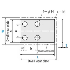 Shim for Cam Dwell Wear Plates SPCSP100-150-0.05