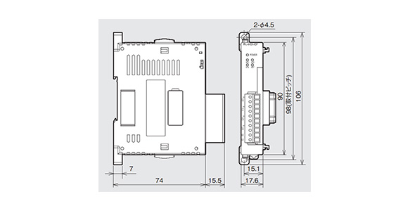 FX3U-2HSY-ADP drawing