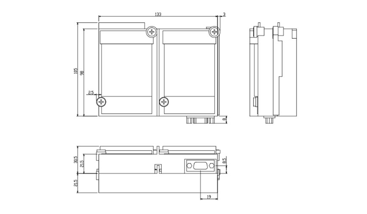 GT27-ROUT-Z dimensional drawing