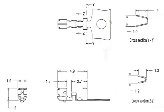 MicroBlade? for Use with 2.00-mm Pitch Circuit Board Terminals (50011) 