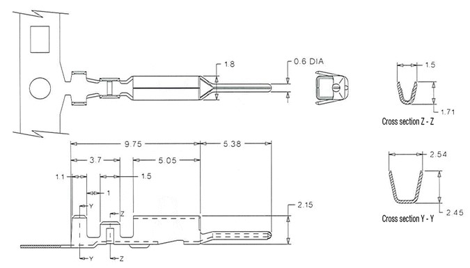 Mini-Lock? 2.50 mm Pitch Wire-to-Circuit board Housing (50837) 