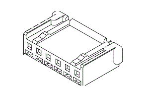 2.5-mm Pitch Mini-Lock (TM) Housing, Friction Lock Type 51102 