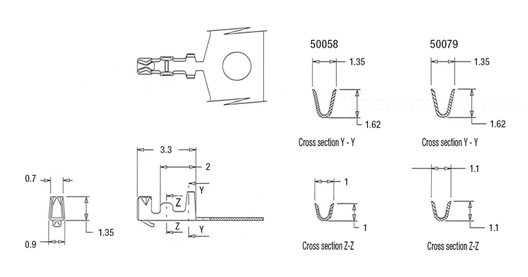 PicoBlade? 1.25 mm Pitch Circuit Board Terminal (50058/50079) 