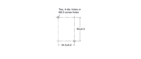 External dimensions of Terminal Relays G6B-4 ND