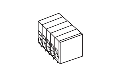 Horizontal type - model XW4C-□□D1-H1 outline drawing