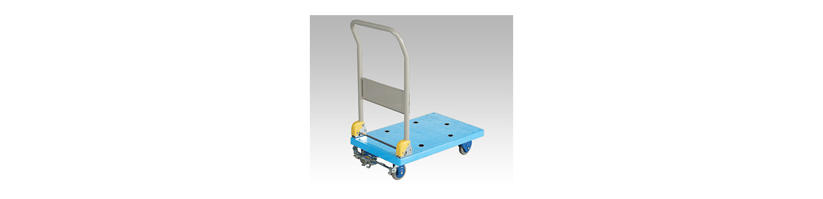 Low ambient noise plastic hand trolley external appearance