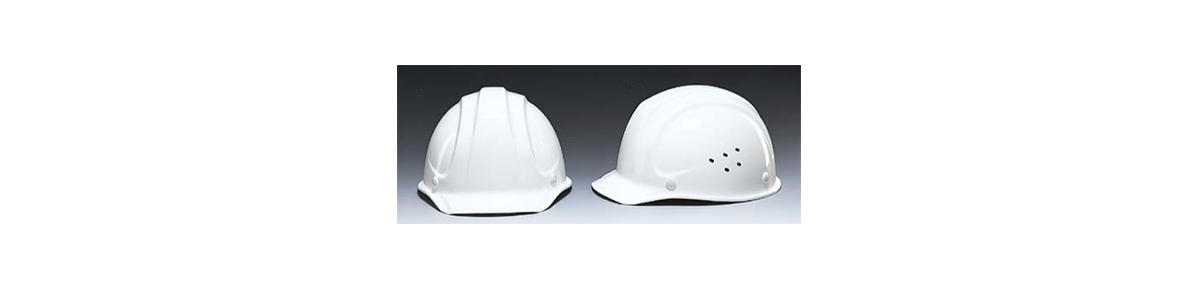 FRP Resin Hard Hat SYF-V Type (With Inlet/Outlet Port, Raindrop Prevention Groove, Shock Absorbing Liner): Related images