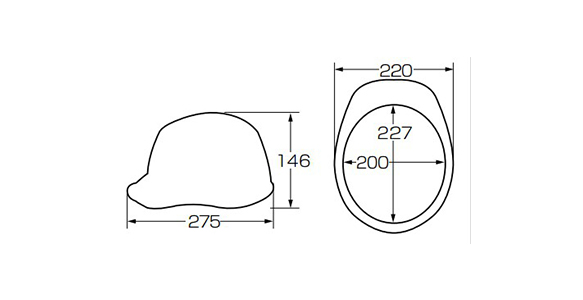 FRP Resin Hard Hat SYF-S Type (With Face Shield, With Raindrop Prevention Groove, With Impact Absorption Liner): Related images