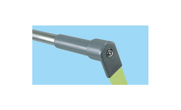 Polypropylene resin is used for the handle and corners.