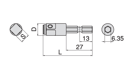 Impact Socket Adapter For Electric Drill 