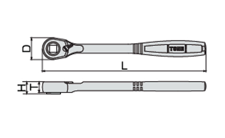 Ratchet Handle RH3B 