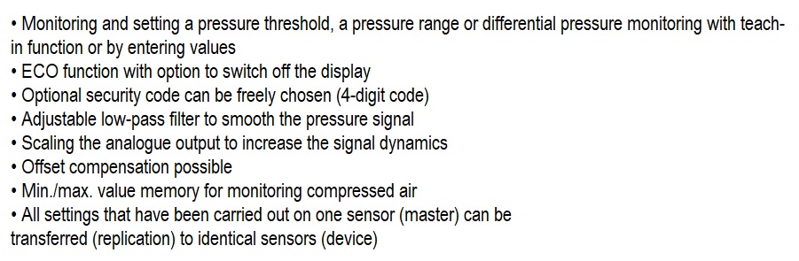 Pressure sensor, SPAN Series