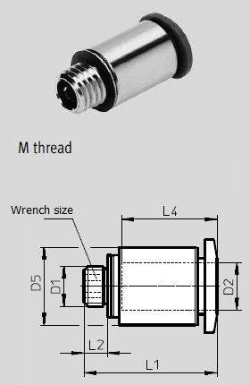 Straight piece, QSM Series 