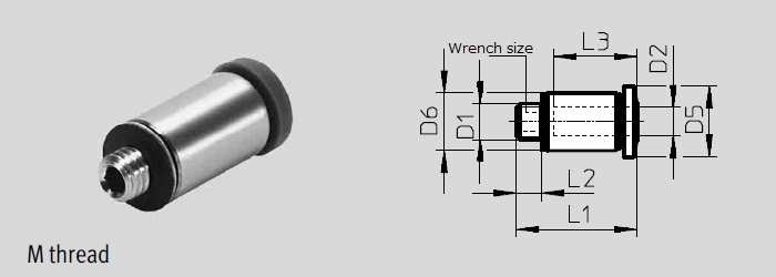 Straight piece, QSM Series 