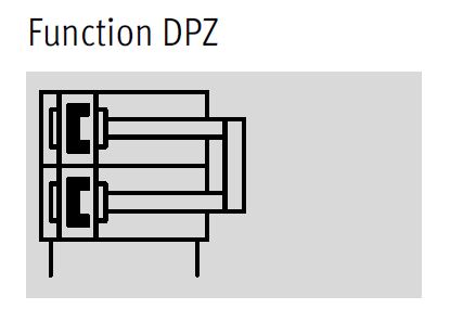 Dual piston cylinder, DPZ Series 