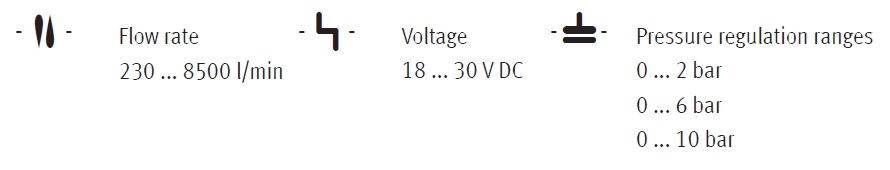 Proportional pressure regulator, MPPES Series