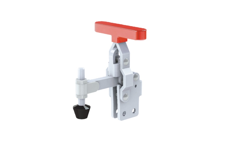 Toggle Clamp - Vertical-Handled - Solid Arm (Flange Base) GH-12085 