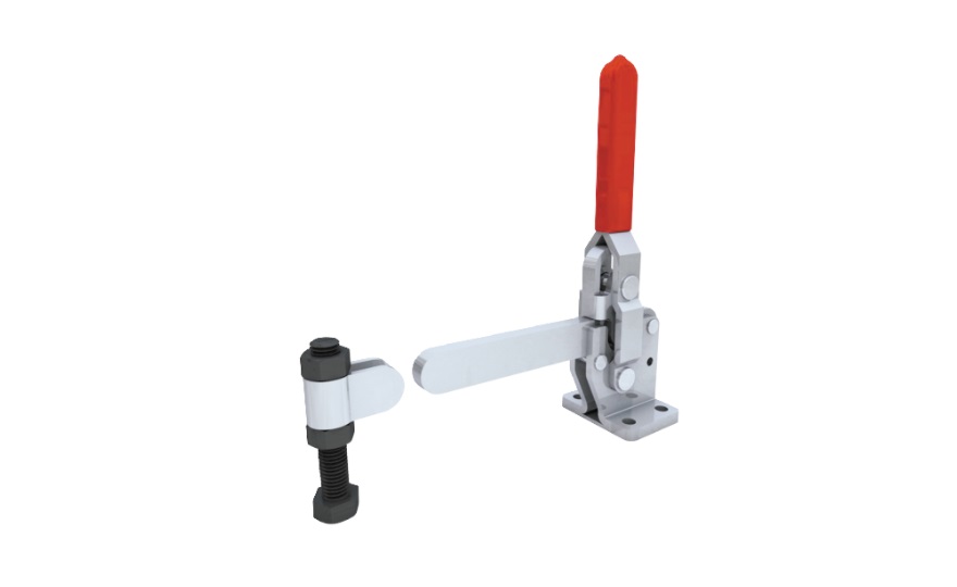 Toggle Clamp - Vertical Handle - Solid Arm (Flanged Base) GH-10249 