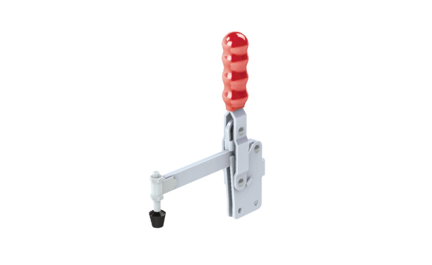 Solid Arm Toggle Clamp, Vertical Handle, with Straight Base, GH-12220 