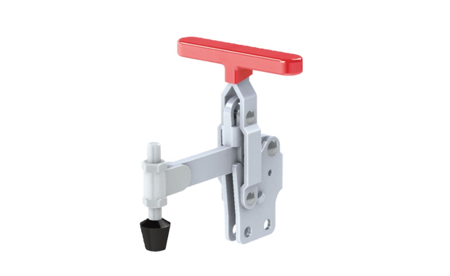 Long Arm Toggle Clamp, Vertical Handle, with Straight Base, GH-12146 