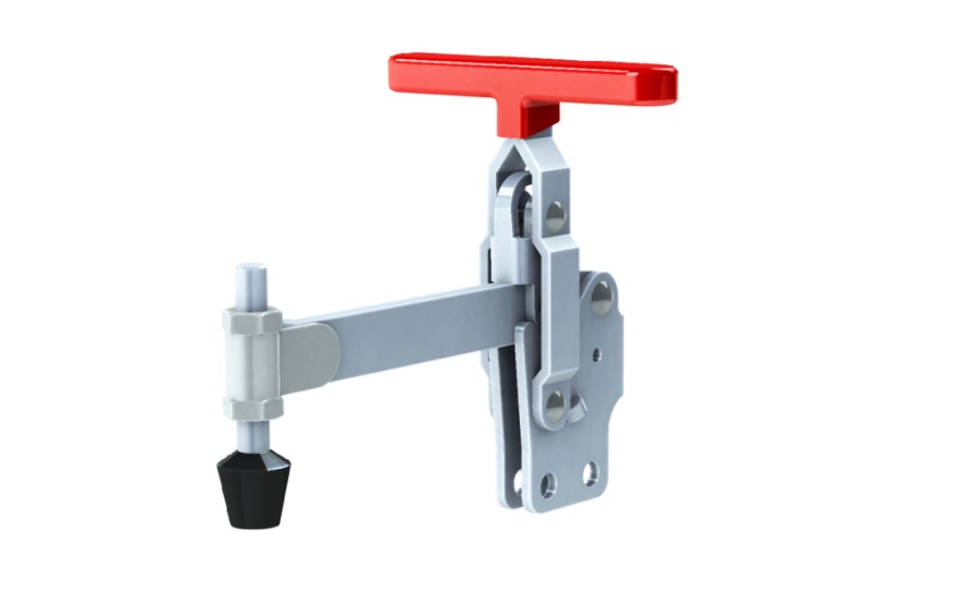 Toggle Clamp - Vertical Handle - Short Arm (Straight Base) T-Handle, GH-12148 