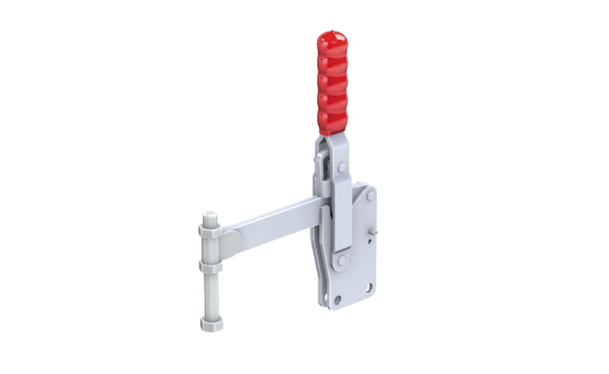 Toggle Clamp - Vertical Handle - Solid Arm (High Straight Base) GH-101-JSI 