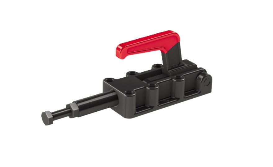 Toggle Clamp - Push-Pull - Flanged Base, Stroke 50 mm, Straight Handle, GH-31200