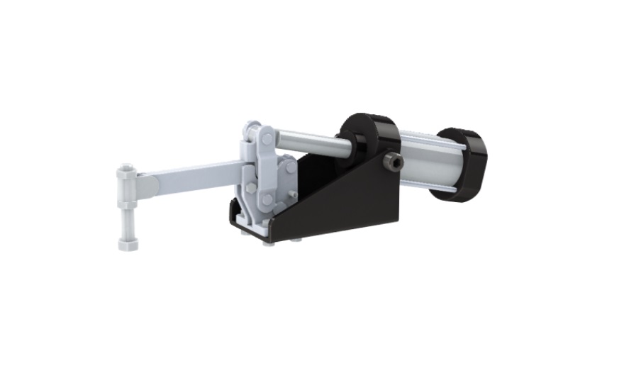 Solid Arm Pneumatic Clamp with Flanged Base, GH-10249-A 