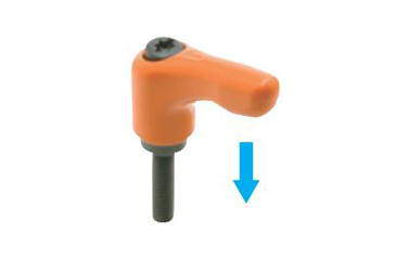 When the handle is released, the return spring automatically engages the teeth again for further tightening.