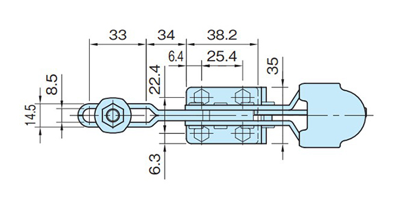Horizontal Type Toggle Clamp With Lock Function ST-H225: related image