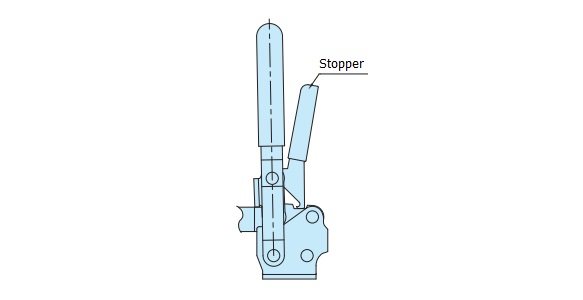 Vertical Type Toggle Clamp With Lock Mechanism ST-VTC207: related image