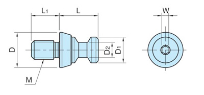 Clamp bolt (CP156) drawing