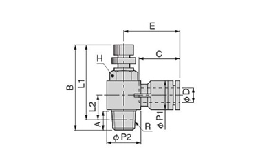 Dimensional drawing of SCC