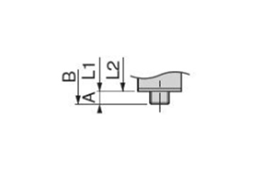 Dimensional drawing of metric thread type