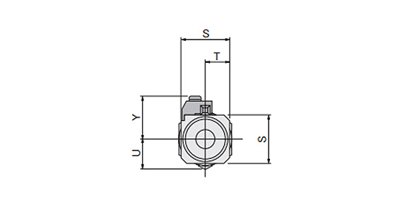 Dimensional drawing of KSHES series Unit: mm