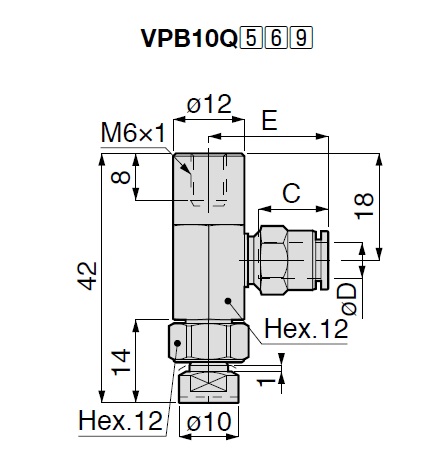 Vacuum Pad Suction Mark Prevention Type VPB One Touch Fitting Type 