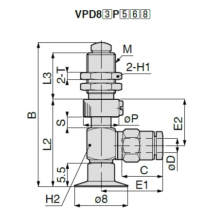 Vacuum Pad - Thin Type - VPD - One Touch Fitting Type 