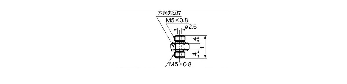 Nipple M-5N outline drawing 