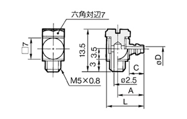 Barb Elbow For Soft Tubes MS-5ALHU-3, -4, -6: related images