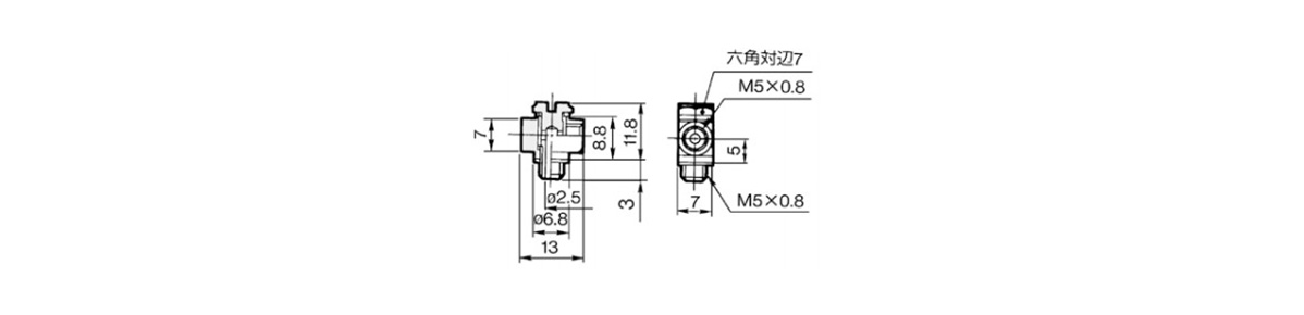 Universal Elbow MS-5UL outline drawing 