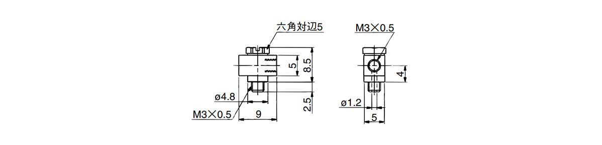 Universal Elbow 10-M-3UL outline drawing 