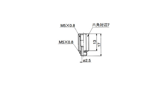 Extension Fitting 10-M-5J outline drawing 