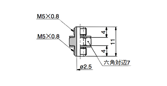 Nipple 10-MS-5N outline drawing 