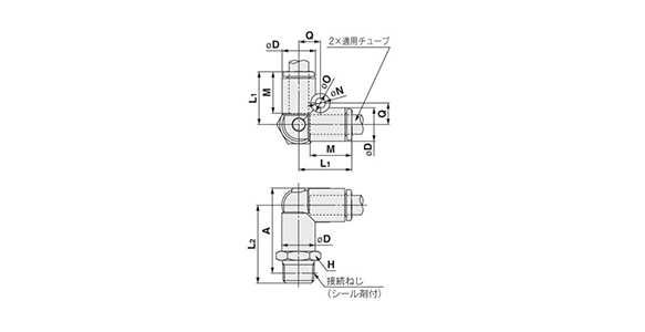 Male Delta Union: 10-KQ2D (Sealant): Related Images