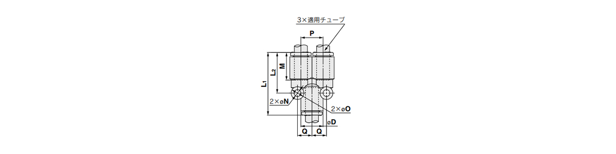 Union Y: 10-KQ2U Outline Drawing 