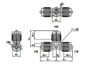 Union Tee, Reducing Type LQ1T-R Metric Size: Related images