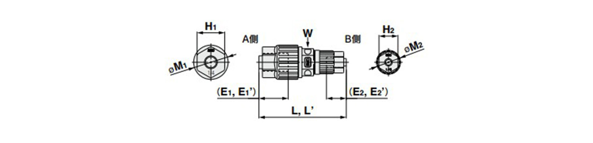 Union Reducing: LQ3U-R Outline Drawing 