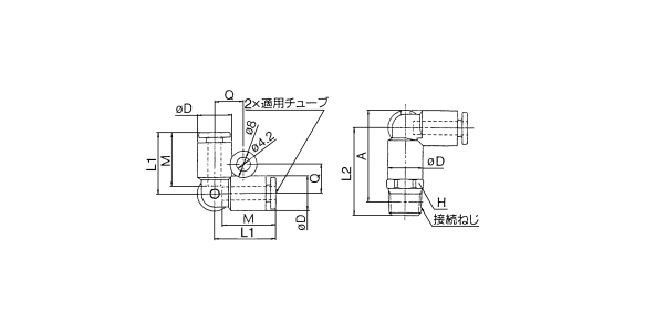 Male Delta Union: KGD outline drawing (R) 